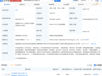 超图软件在海南新设国际技术公司