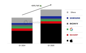 苹果iPhone助力，日本2025年Q1智能手机出货量大涨31%