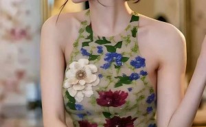 杨幂38岁再秀时尚感！刺绣连衣裙演绎复古性感新高度