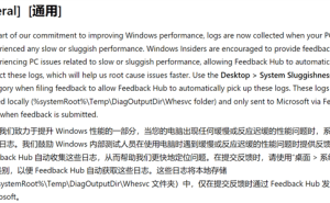 微软发力Windows 11性能优化，系统迟缓时将自动收集日志反馈