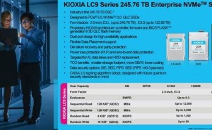 铠侠发布245.76TB超大容量SSD，轻松存储上万部4K电影