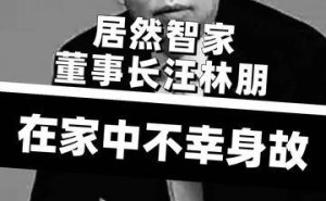 居然智家实控人汪林朋逝世，公司已做好妥善安排