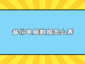 电脑数据备份全攻略：七大实用方法守护你的数字资产