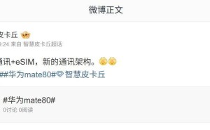 华为Mate 80系列或搭载eSIM与低轨卫星通讯技术