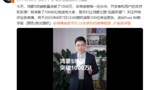 鸿蒙5终端用户破千万，中国第二大移动操作系统崛起