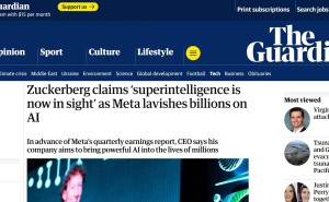 Meta扎克伯格：普及“个人超级智能”，赋能每个人而非取代人类