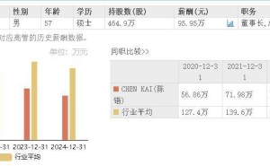 蔚蓝锂芯上半年业绩预增近倍，澳籍董事长陈锴年薪近百万身兼多职