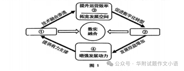 数字经济与实体经济融合发展示意图