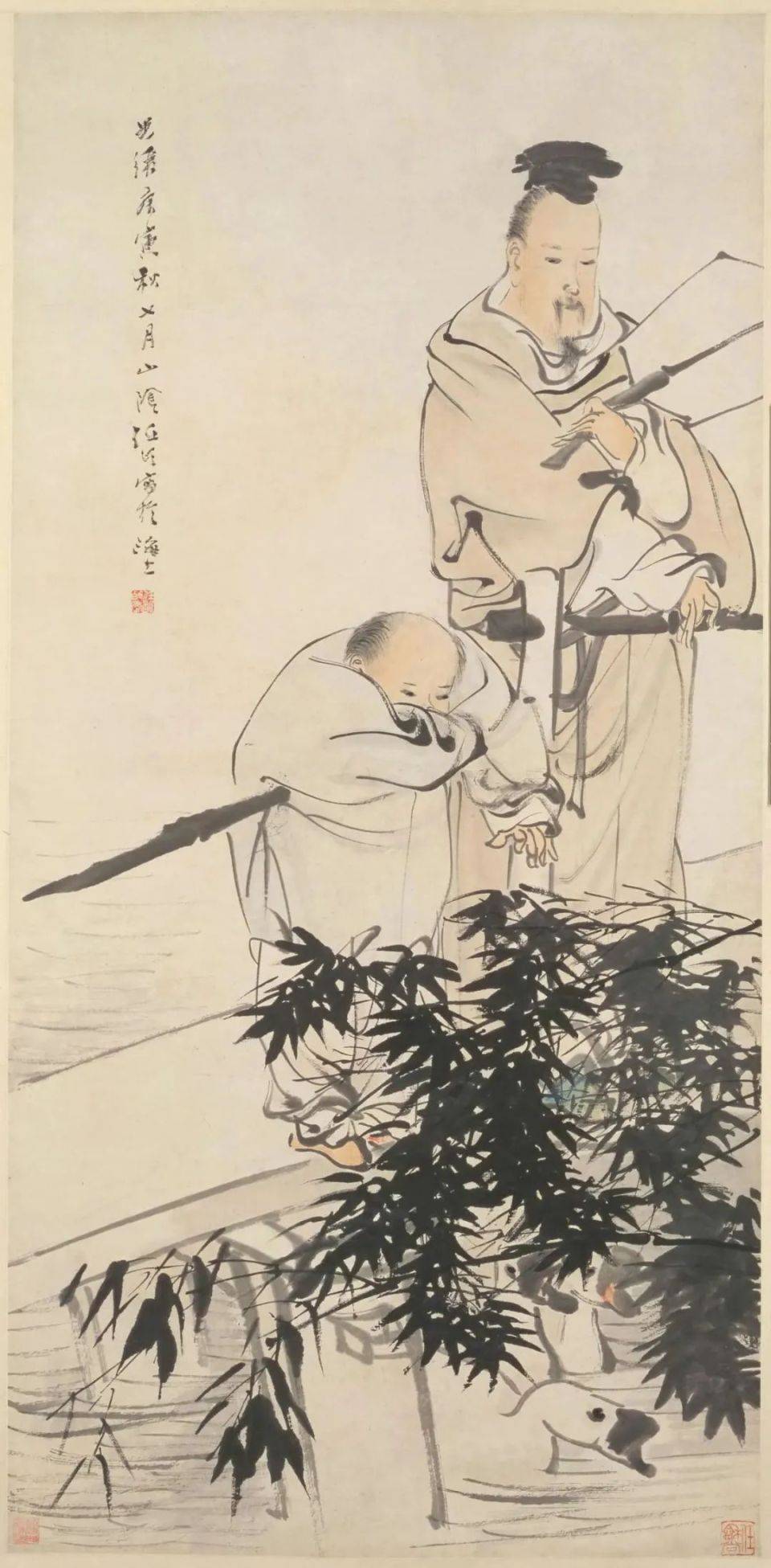 《任颐羲之爱鹅图》