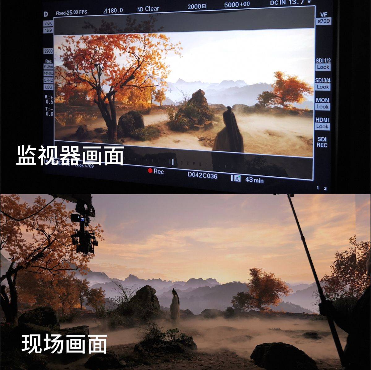 优酷《师兄太稳健》虚拟拍摄现场