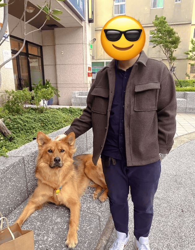 囧哥与囧爸的合影