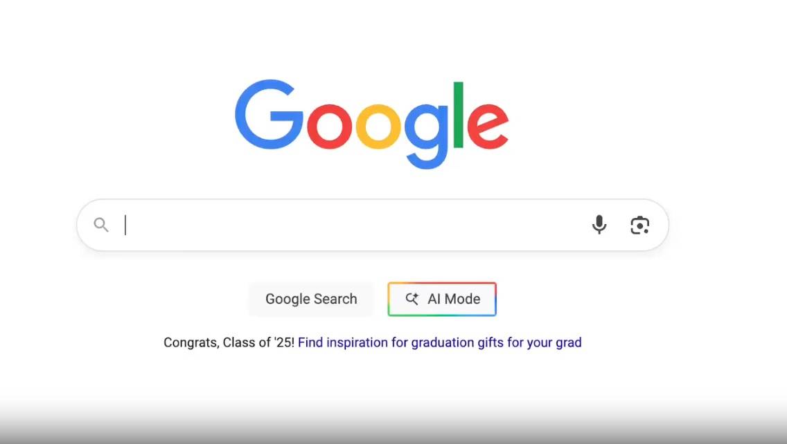 Google搜索首页调整示意图