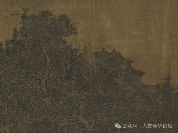 范宽《溪山行旅图》原作局部