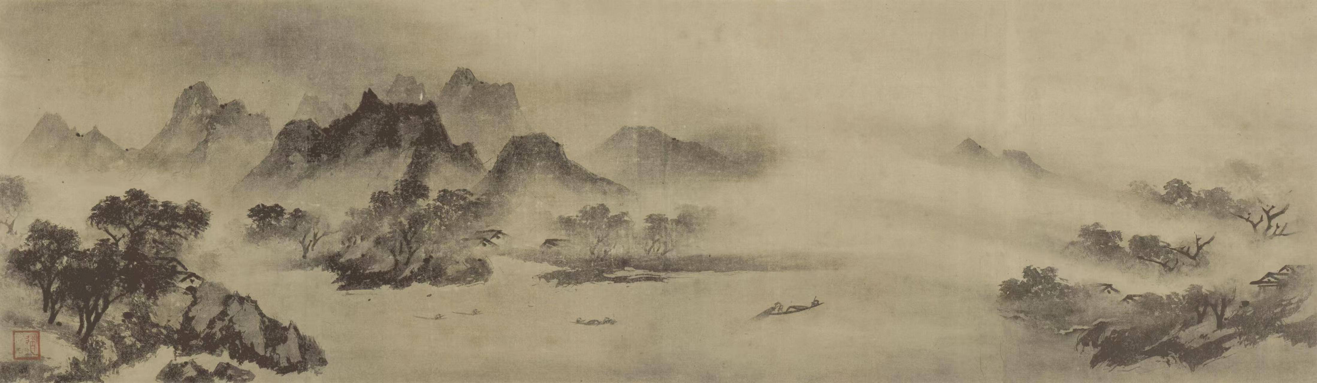 牧溪《潇湘八景》局部（一）