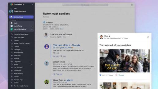 Threads平台剧透隐藏文本功能示意图