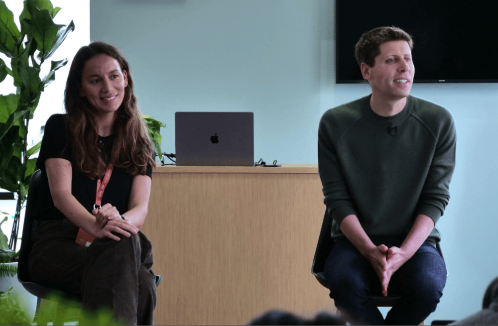 Mira Murati與Sam Altman