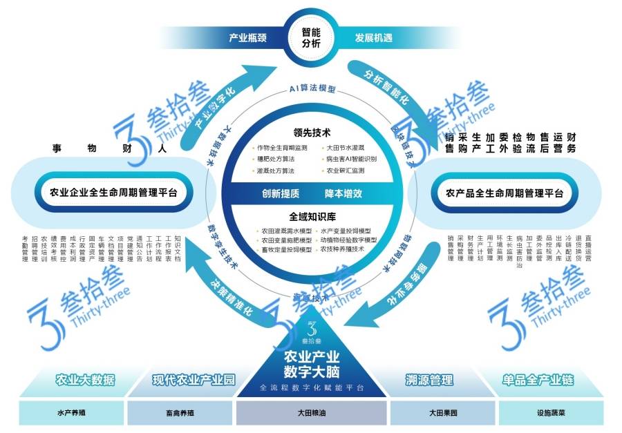 江蘇叁拾叁農業產業數字大腦