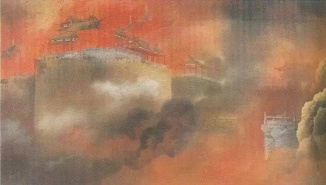 木村武山《阿房劫火》