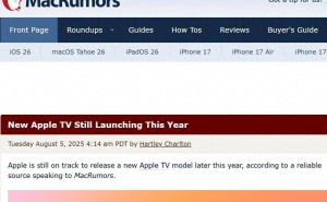 2025年底新款Apple TV 4K将登场：性能大幅提升，或调整价格策略