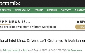 英特尔Linux内核驱动维护遇挑战，关键模块面临无人维护困境