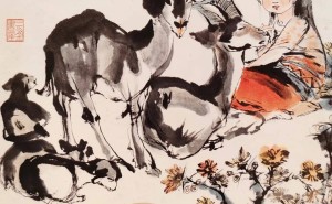 名家画作赏析：钱松喦太湖新貌与唐云笔下生灵跃然纸上