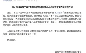 首届中国手机摄影大展获奖作被指抄袭，官方已撤销其荣誉！
