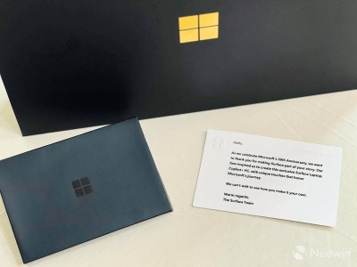 微软50周年纪念版Surface Laptop开箱：全球限量50台，专属元素致敬技术历程