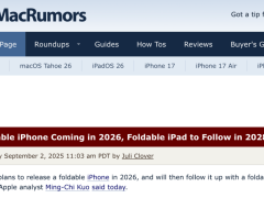 苹果可折叠iPhone 18系列2026年来袭，折叠iPad随后2028年面世