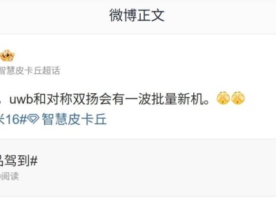 博主爆料：手机厂商新机迭代潮来袭，UWB与对称双扬或成标配
