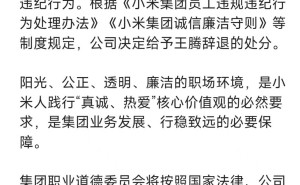 苹果iPhone 17发布前夕，小米王腾被辞、OPPO Monica离职，手机圈人事变动引关注