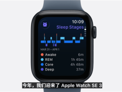 Apple Watch SE3正式登场：搭载S10芯片，新增睡眠健康功能且支持5G