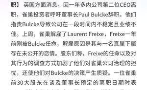 雀巢高层频变局：董事长Paul Bulcke遭投资者“逼宫”，去留成焦点