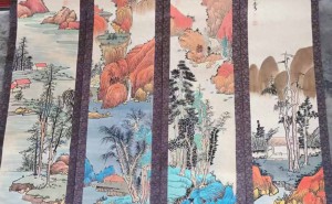 李可染山水四条屏：传统笔墨如何绘就现代山水新章？