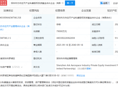 深圳市方舟空天产业私募股权投资基金成立