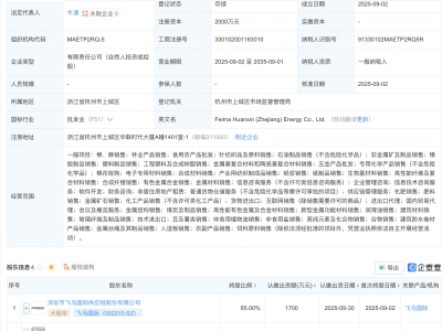 飞马国际等成立能源新公司
