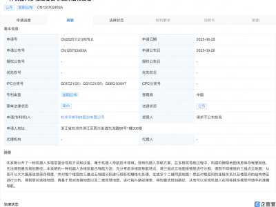 宇树科技公布机器人多楼层复合导航专利