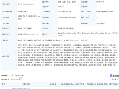 周大生、无忧传媒等在三亚成立文化科技公司