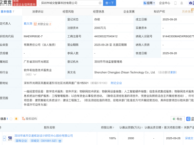 深城交新设智算科技公司，含AI及物联网业务