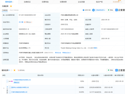 国投电力在天津成立能源销售公司，含海水淡化处理业务