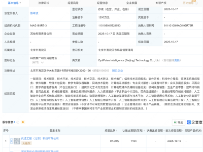 优必选等新设科技公司，含多项AI业务