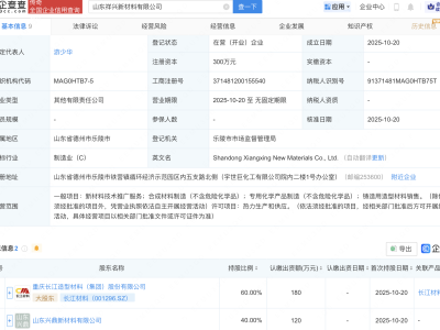 长江材料等成立新公司,含热力生产和供应业务