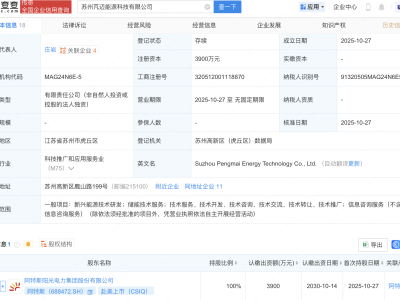 阿特斯在苏州成立能源科技新公司