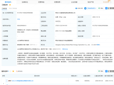大华股份在青岛投资成立新能源运营公司