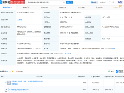 凯撒旅业成立商业运营管理公司