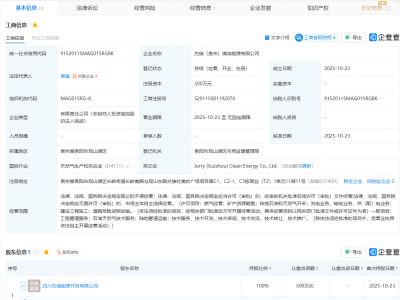 杰瑞股份投资成立清洁能源公司