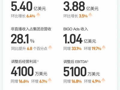欢聚集团2025年Q3业绩亮眼：收入5.4亿美元，多业务板块增长强劲