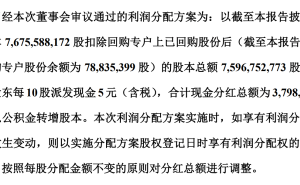 美的集团派发中期分红 何享健家族三年分红轻松突破200亿大关