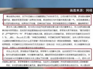 385亿资金疑云：董事实名举报董事长与董秘涉财务违规操作