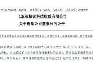 飞亚达迎新掌门人:52岁周进群接任董事长,此前刚辞深南电路职务