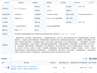 深城交等成立智慧停车科技产业公司，含AI业务
